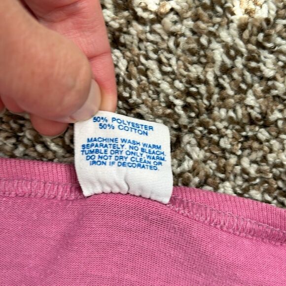 Vintage Disney Mickey Mouse 80s Made in the USA Pink Tank Top Womens Large - Picture 7 of 9